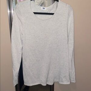 Old Navy Women's Crew Neck Sweater - Light Gray